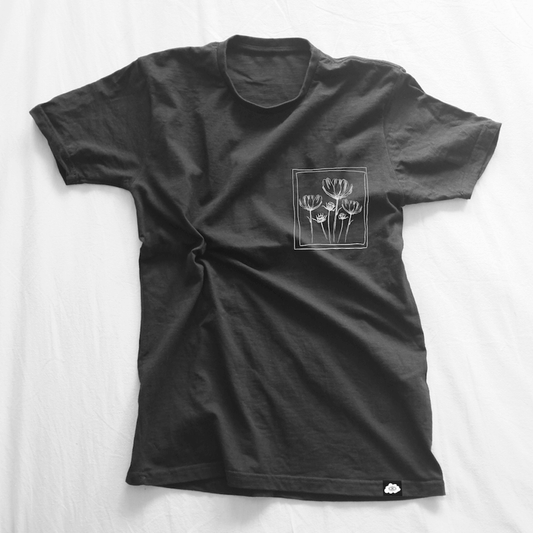 Poppy Sketch Frame Pocket Heavy Weight Premium T-Shirt