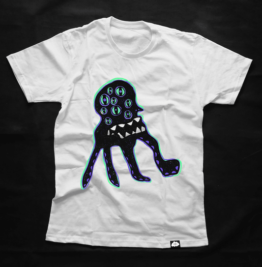 Octopus Eyes Chest Heavy Weight Premium T-Shirt