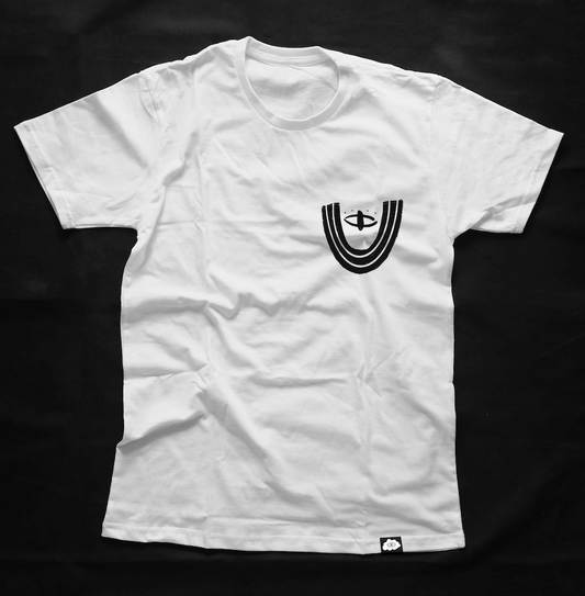 Inverted Rainbow Eye Pocket Heavy Weight Premium T-Shirt