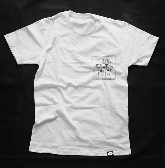 Poppy Sketch Frame Pocket Heavy Weight Premium T-Shirt